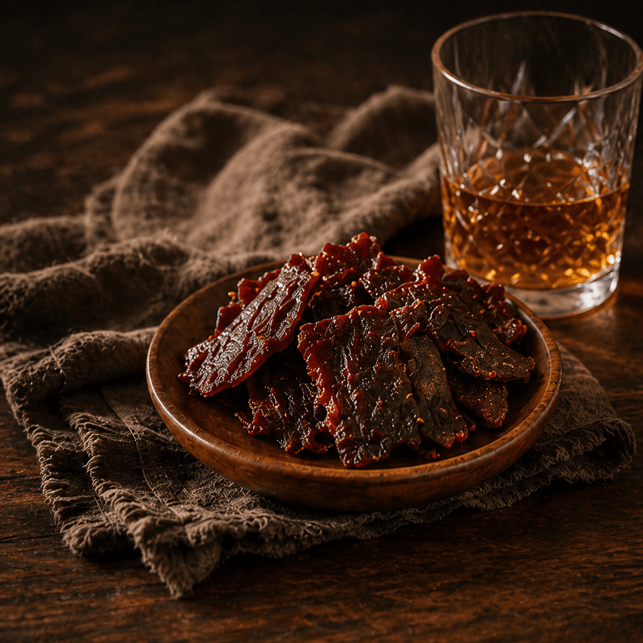 Plated Beef Jerky